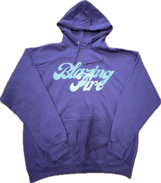 Purple Blazing Fire Hoodie